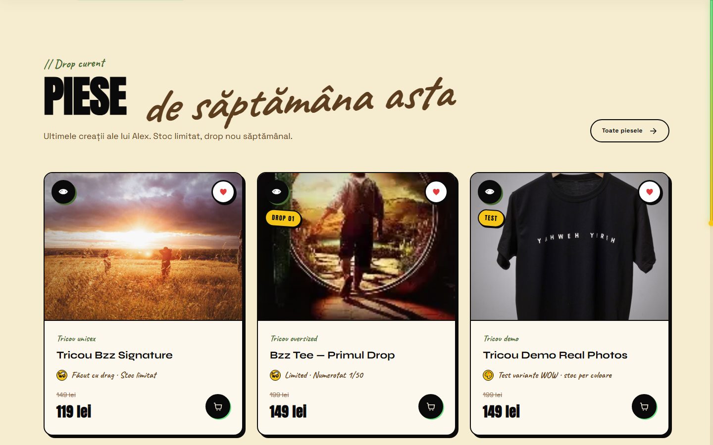 Musca Zăpăcită — brand de streetwear cu magazin online complet
