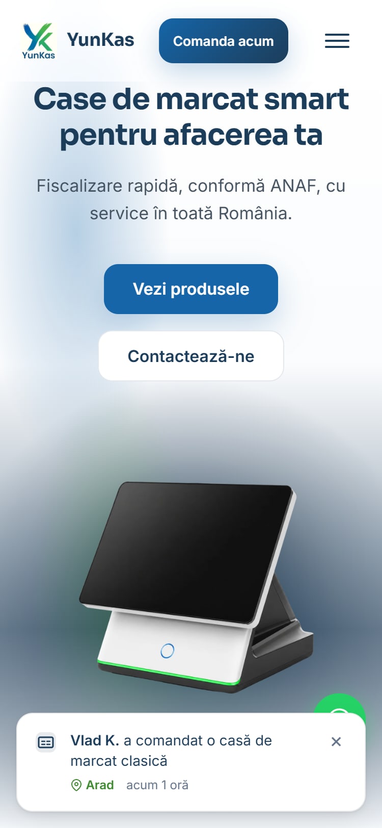 YunKas — case de marcat fiscale, prezentare & configurator 3D