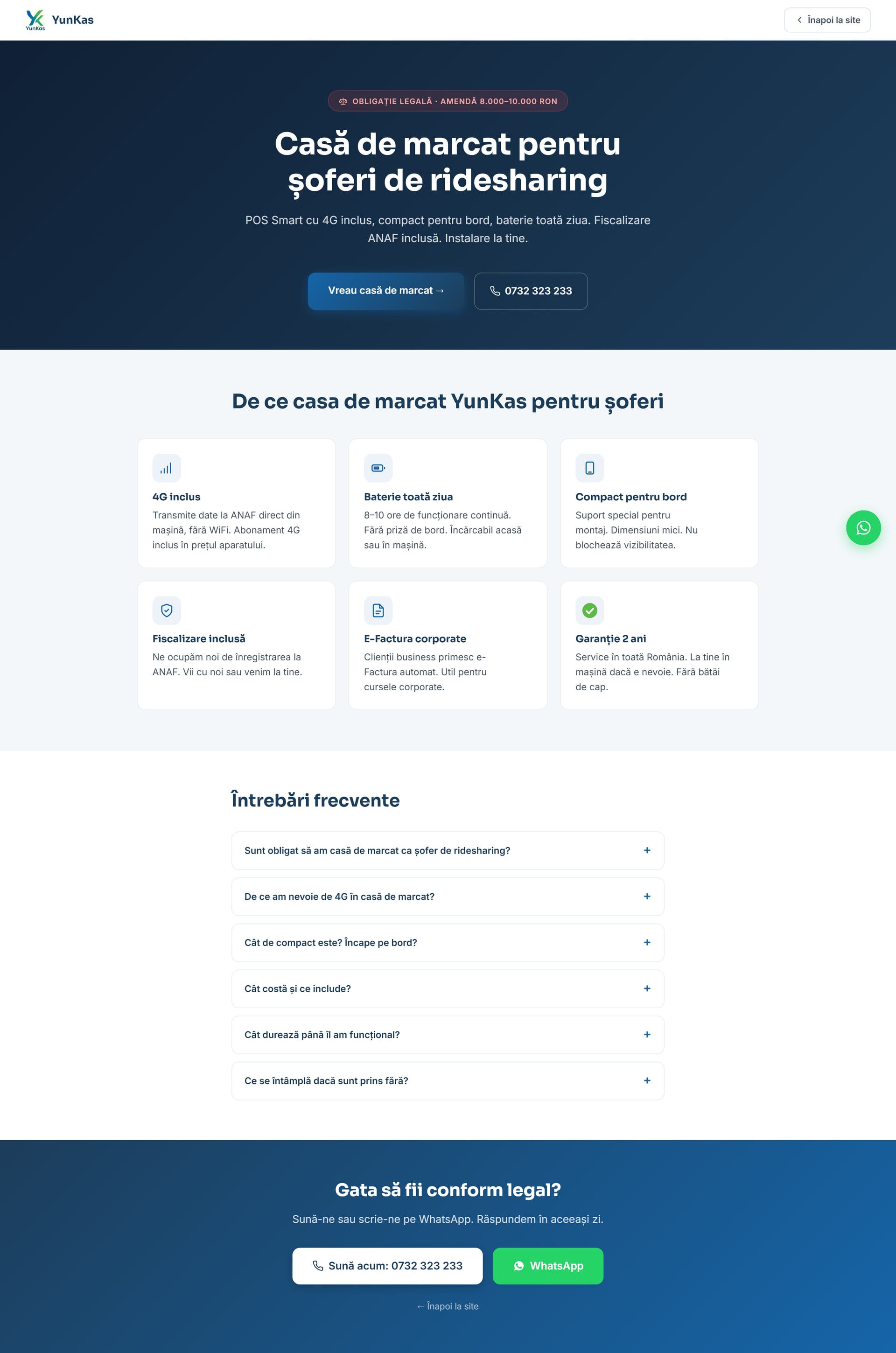 YunKas — case de marcat fiscale, prezentare & configurator 3D