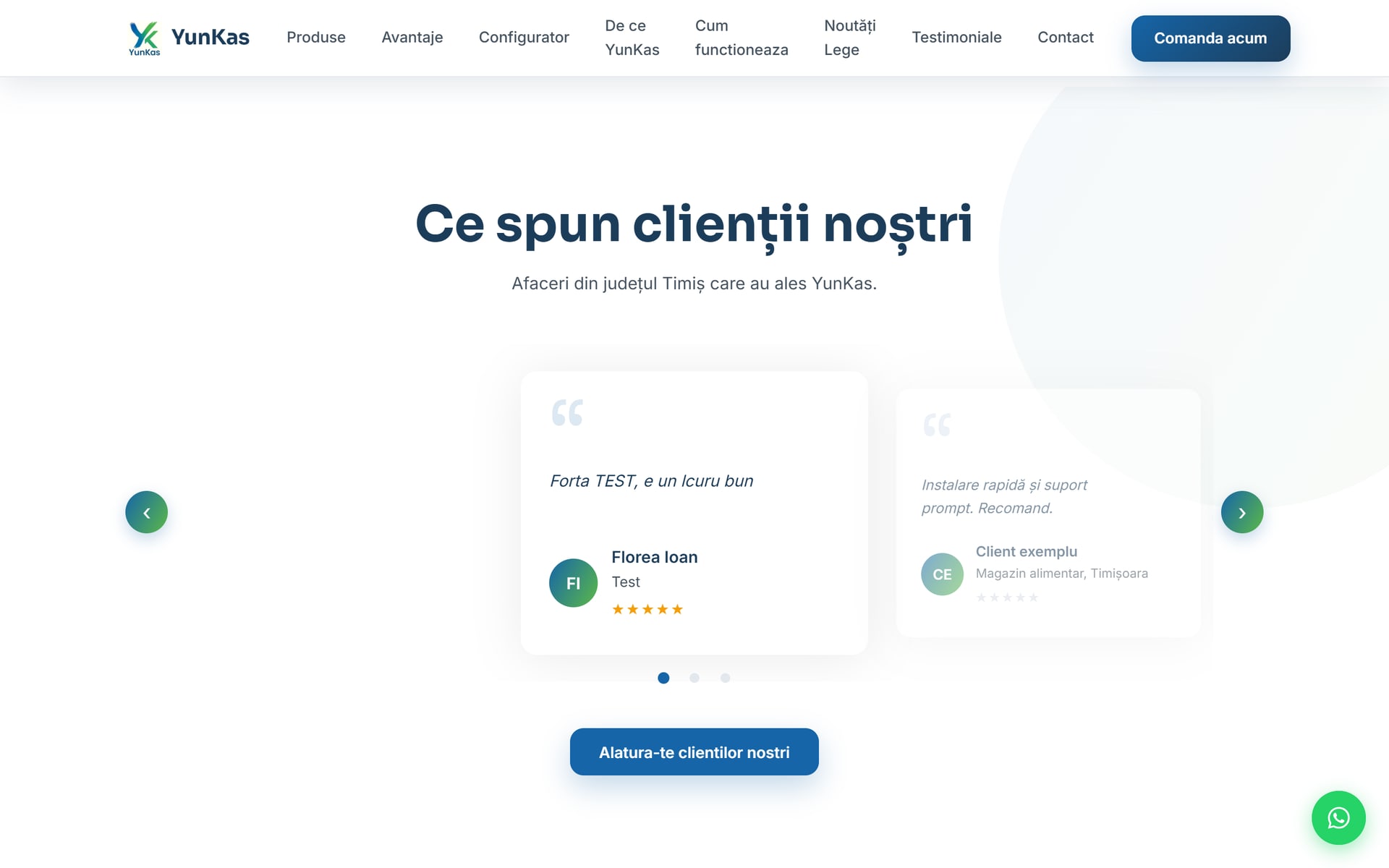 YunKas — case de marcat fiscale, prezentare & configurator 3D
