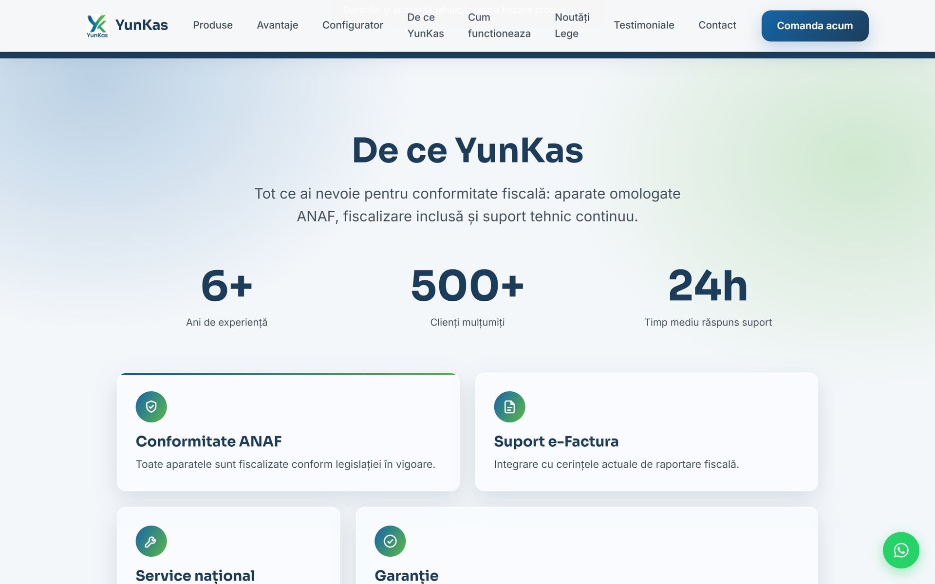 YunKas — case de marcat fiscale, prezentare & configurator 3D