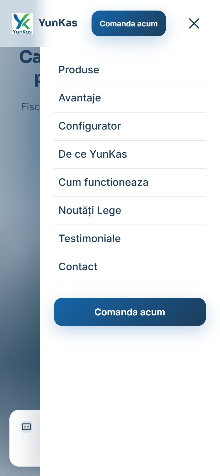 YunKas — case de marcat fiscale, prezentare & configurator 3D