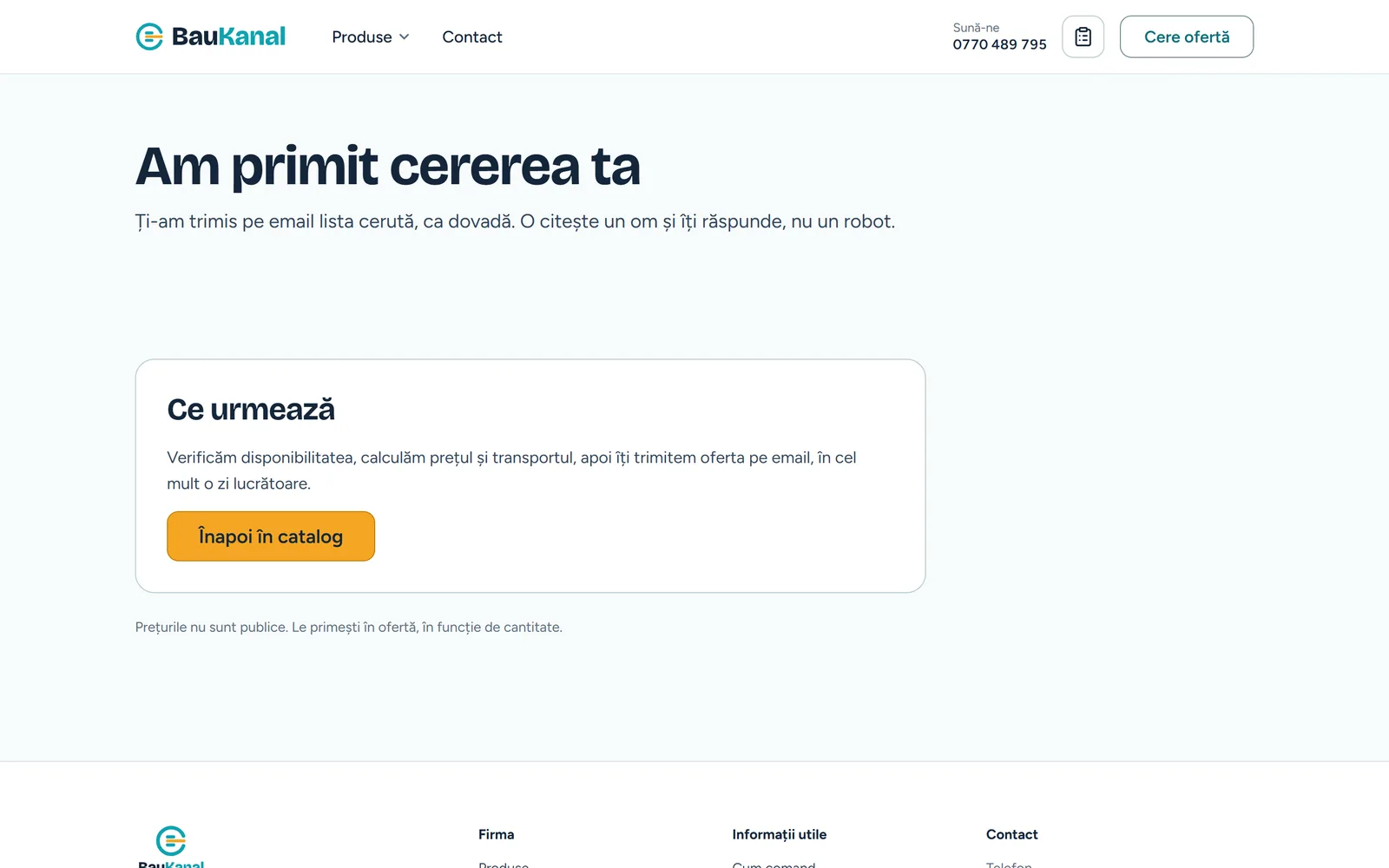 BauKanal – catalog B2B și cereri de ofertă