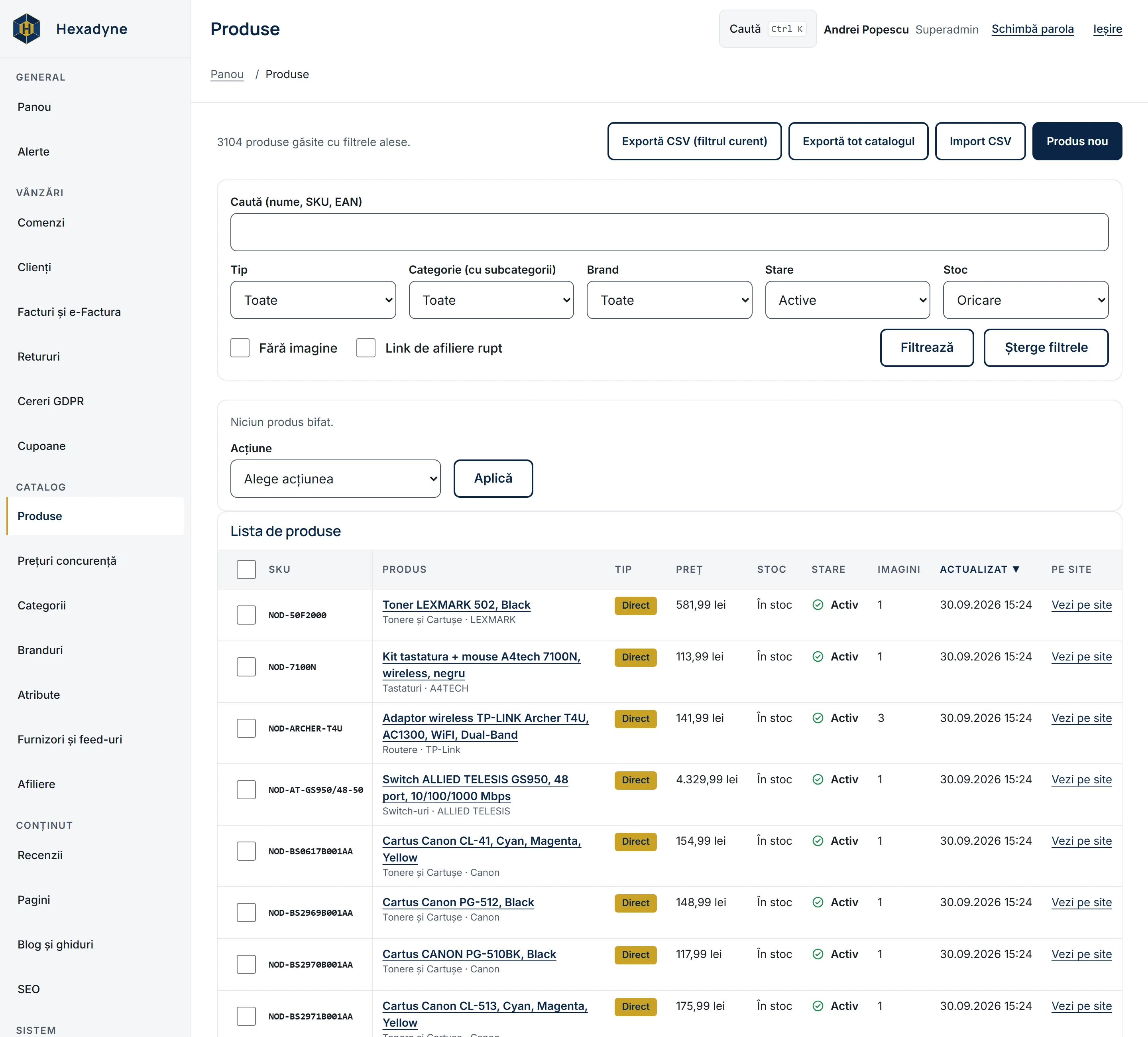 Hexadyne — magazin online IT